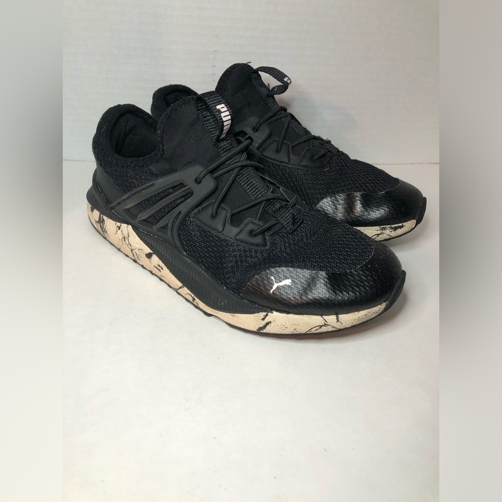 Puma Black Sneakers with‎ Marble Sole